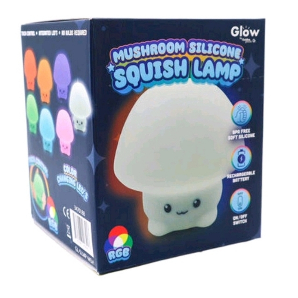 Mushroom Silicone Squish Lamp NIB